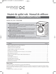 Manual Daewoo DWD-NT1071 Mașină de spălat