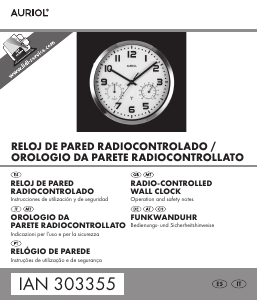 Auriol orologio da 2025 parete radiocontrollato istruzioni