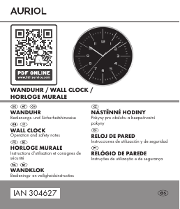 Mode d’emploi Auriol IAN 304627 Horloge