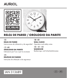 Manual Auriol IAN 313689 Relógio