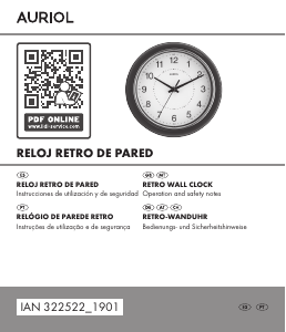 Manual de uso Auriol IAN 322522 Reloj