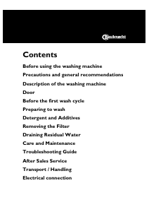 Handleiding Bauknecht WAI 2542/2 Wasmachine