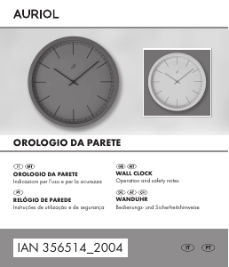 Manual Auriol IAN 356514 Relógio