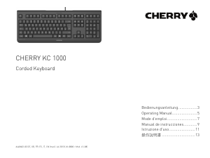 Mode d’emploi Cherry KC 1000 Clavier