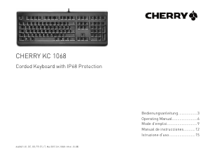 Manual de uso Cherry KC 1068 Teclado