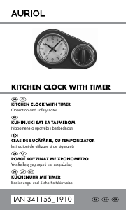 Εγχειρίδιο Auriol IAN 341155 Χρονόμετρο κουζίνας