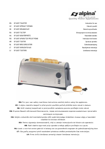 Manual Alpina SF 2607 Prăjitor de pâine