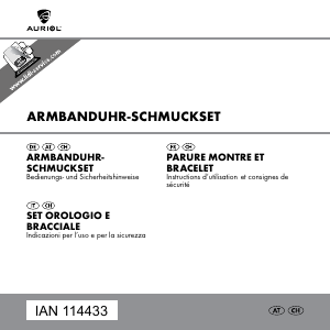 Mode d’emploi Auriol IAN 114433 Montre