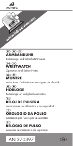 Mode d’emploi Auriol IAN 270397 Montre