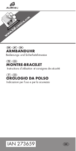 Manuale Auriol IAN 273659 Orologio da polso