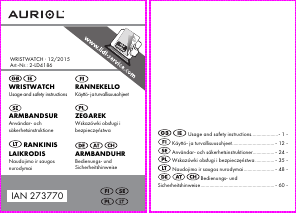 Instrukcja Auriol IAN 273770 Zegarek