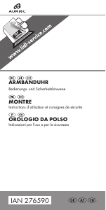 Manuale Auriol IAN 276590 Orologio da polso
