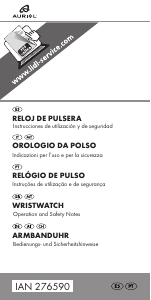 Manual de uso Auriol IAN 276590 Reloj de pulsera