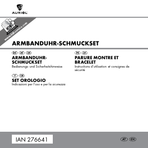 Mode d’emploi Auriol IAN 276641 Montre