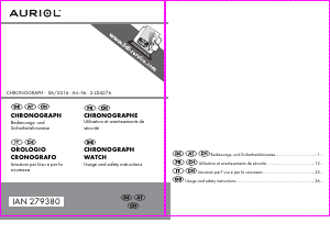 Mode d’emploi Auriol IAN 279380 Montre