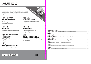 Mode d’emploi Auriol IAN 281428 Montre