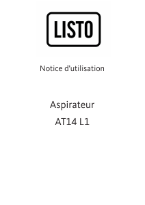 Mode d’emploi Listo AT14 L1 Aspirateur