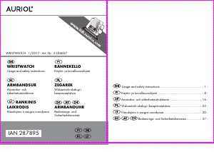 Käyttöohje Auriol IAN 287895 Rannekello