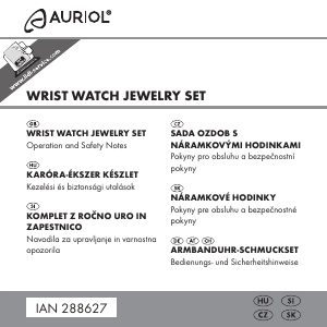 Návod Auriol IAN 288627 Vreckové hodinky