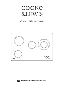 Manual Cooke & Lewis CLHB 21 NE Hob