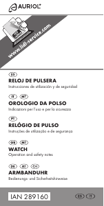 Manuale Auriol IAN 289160 Orologio da polso