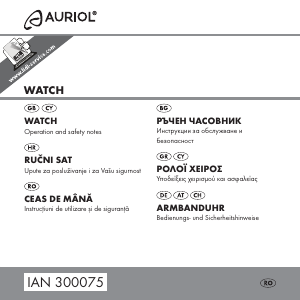 Manual Auriol IAN 300075 Ceas de mana