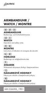 Mode d’emploi Auriol IAN 326202 Montre