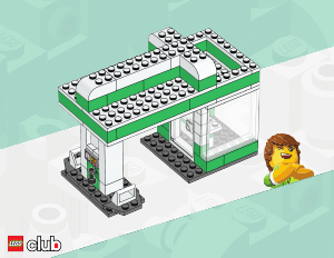 Brugsanvisning Lego Club Tankstation