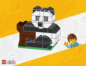 Handleiding Lego Lego Club Schattige panda