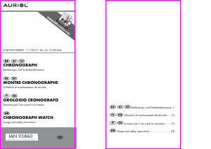Manuale Auriol IAN 93860 Orologio da polso