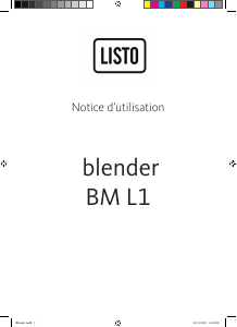 Mode d’emploi Listo BM L1 Blender