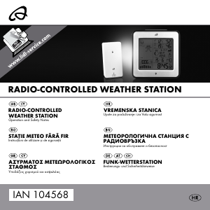 Manual Auriol IAN 104568 Stație meteo