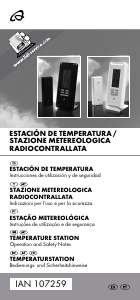 Manual de uso Auriol IAN 107259 Estación meteorológica