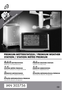Manual Auriol IAN 303756 Estação meteorológica
