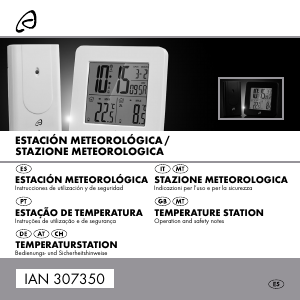 Manual Auriol IAN 307350 Estação meteorológica