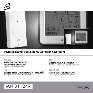 Manual Auriol IAN 311249 Stație meteo