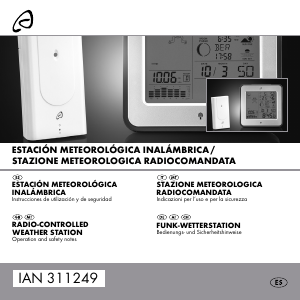 Manual de uso Auriol IAN 311249 Estación meteorológica