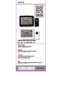 Mode d’emploi Auriol IAN 313320 Station météo