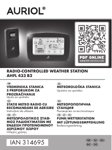 Manual Auriol IAN 314695 Stație meteo