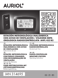 Manual Auriol IAN 314695 Estação meteorológica