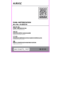 Manuale Auriol IAN 334272 Stazione meteorologica