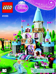 Handleiding Lego set 41055 Disney Princess Assepoesters romantische kasteel