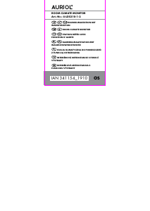 Manuál Auriol IAN 341154 Meteostanice