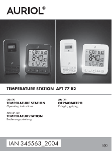 Manual Auriol IAN 345563 Weather Station