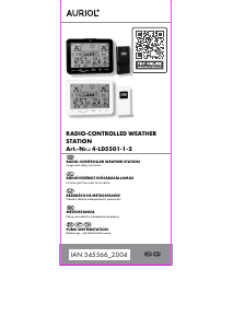 Manuál Auriol IAN 345566 Meteostanice