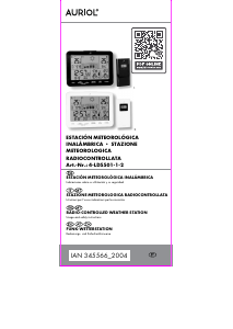 Manual de uso Auriol IAN 345566 Estación meteorológica