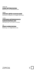 Mode d’emploi Auriol IAN 55982 Station météo