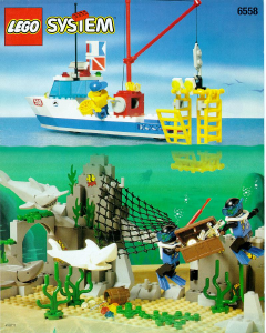 Manuale Lego set 6558 Divers Gabbia degli squali