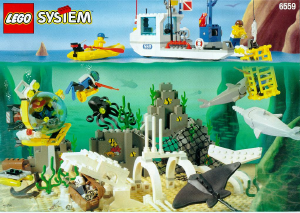 Manuale Lego set 6559 Divers Tesoro profondo mare