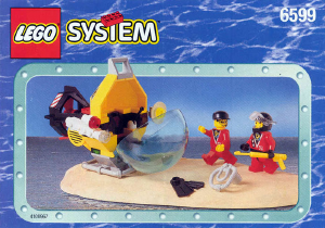 Manual de uso Lego set 6599 Divers Ataque de tiburón